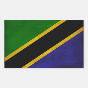 Tanzania Flag Rectangular Sticker