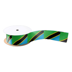Tanzania Flag Satin Ribbon