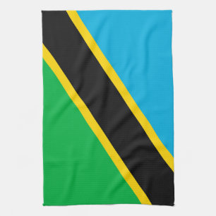 Tanzania flag tea towel