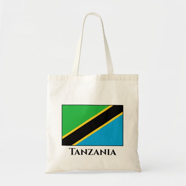 Tanzania Flag Tote Bag (Front)