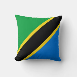 Tanzania Flag x Flag Pillow