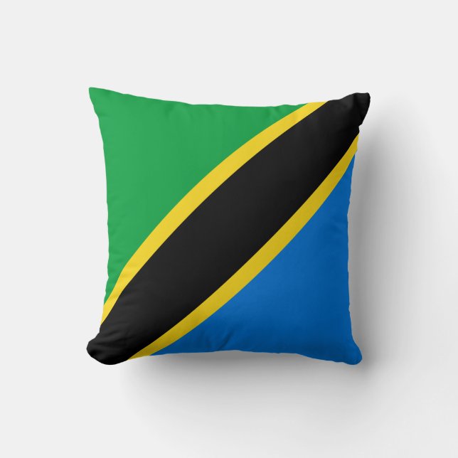 Tanzania Flag x Flag Pillow (Front)
