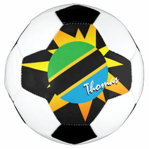 Tanzania Football & Tanzanian Flag / BANG Soccer Ball