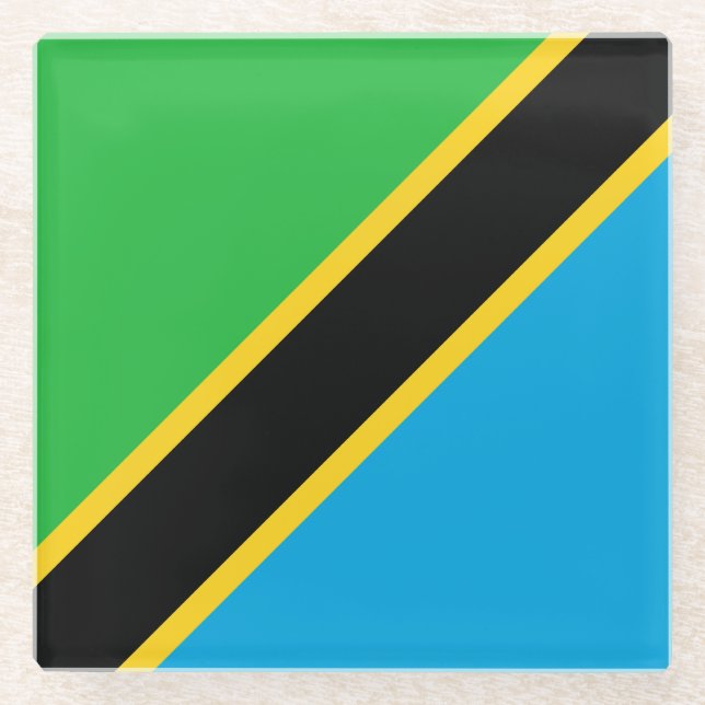 Tanzania Glass Coaster (Front)