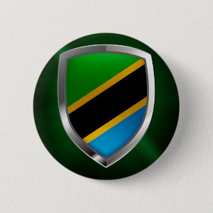 Tanzania Metallic Emblem 6 Cm Round Badge