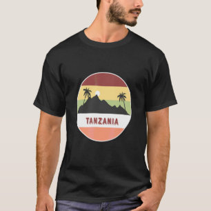 Tanzania Mountain And Palms T-Shirt