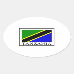 Tanzania Oval Sticker