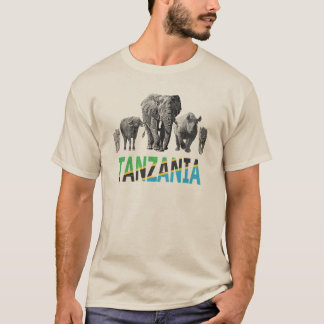 Tanzania Pride Big 5 Wildlife for Tanzania Fans T-Shirt