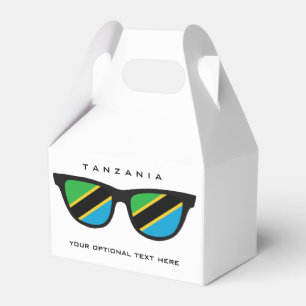 Tanzania Shades custom text & colour favour box