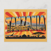 Tanzania Snow-Capped Mountain Savanna Vintage 