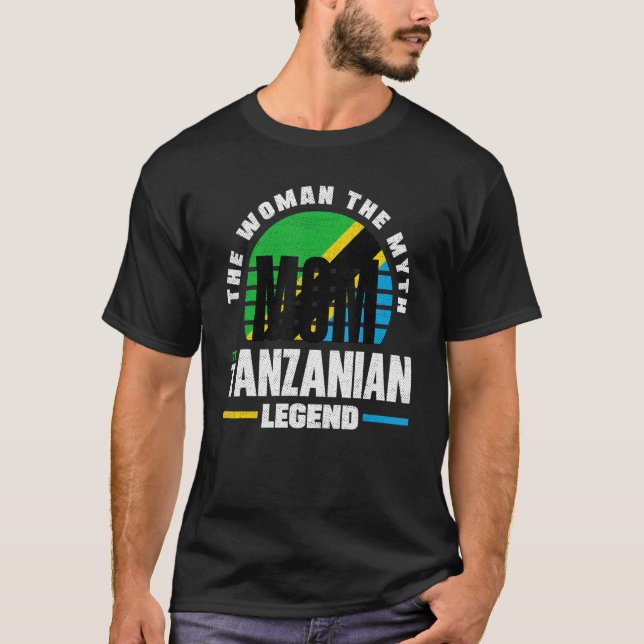 Tanzania Tanzanian Tanzania Flag Mother T-Shirt (Front)
