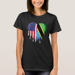 Tanzanian American Patriot Grown Country Melting H T-Shirt