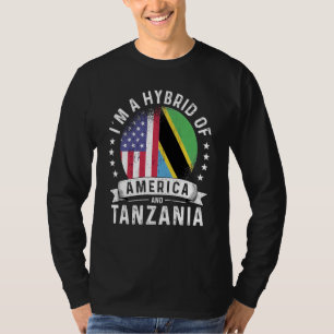 Tanzanian American Patriot Grown Flag Humor T-Shirt