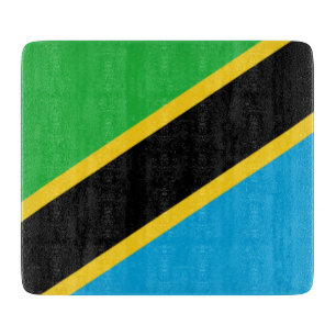 Tanzanian Flag Cutting Board