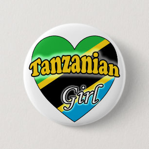 Tanzanian Girl 6 Cm Round Badge