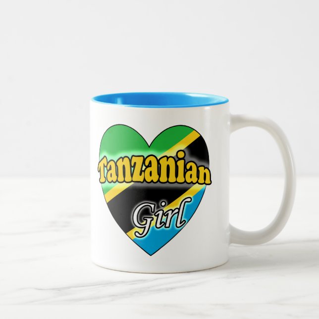 Tanzanian Girl Two-Tone Coffee Mug (Right)