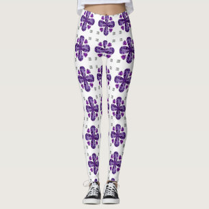 Tanzanite 4-Leaf Leggings