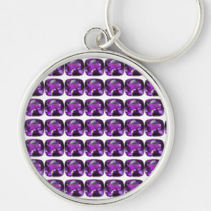 Tanzanite Gemstone Purple Key Ring
