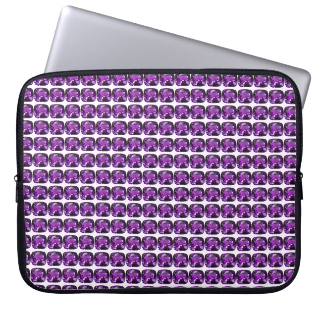 Tanzanite Gemstone Purple Laptop Sleeve (Front)
