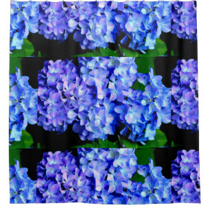 Tanzanite  Hydrangeas Shower Curtain
