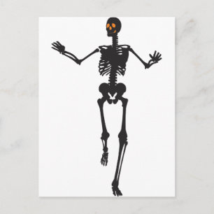 Tanzen-Skelett Postcard
