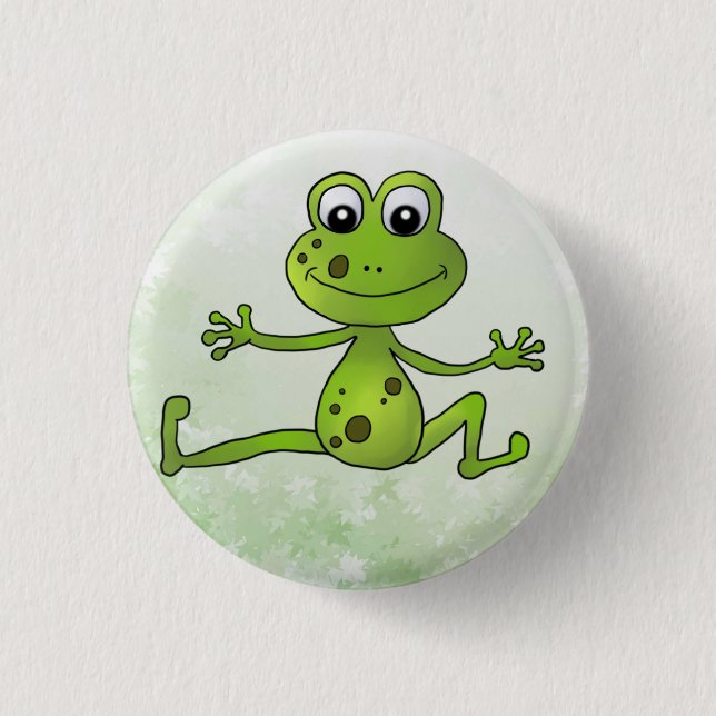 tanzender Frosch  3 Cm Round Badge (Front)