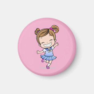 Tanzendes Mädchen Magnet
