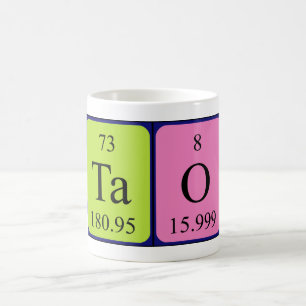 Tao periodic table name mug