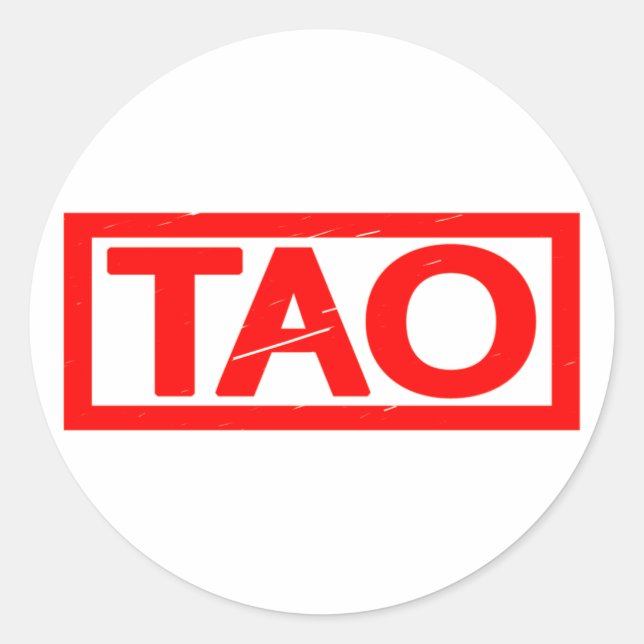 Tao Stamp Classic Round Sticker (Front)