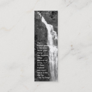 Tao Te Ching Bookmark/Photography Mini Business Card