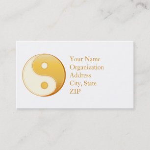 Taoism Symbol 3.5" x 2.0" Business Card