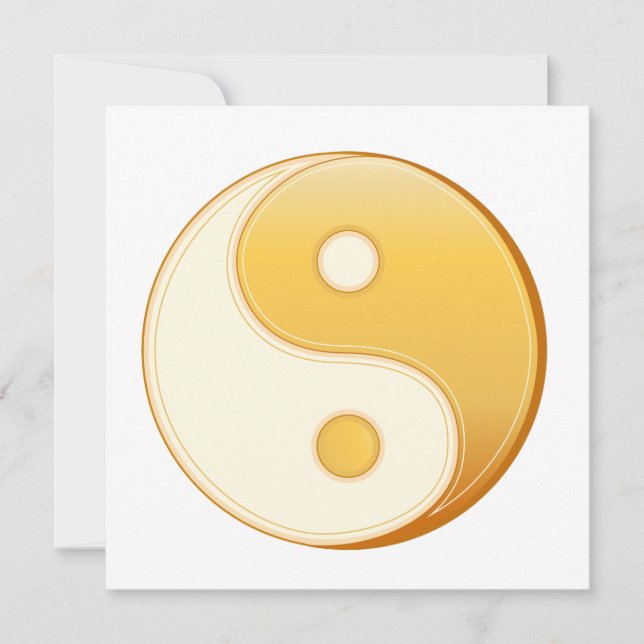 Taoism Symbol 5.25" x 5.25" Flat Card (Front)