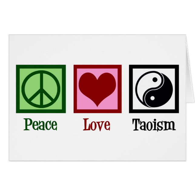 Taoist Peace Love Taoism Yin Yang (Front Horizontal)