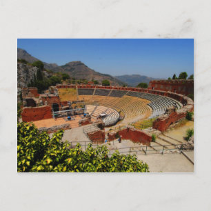 Taormina amphitheatre 1 postcard