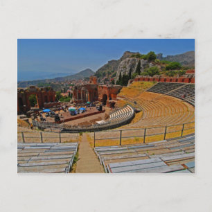 Taormina amphitheatre 2 postcard