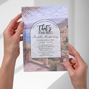 Taormina Italian Themed Bridal Shower Invitation