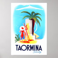 Taormina Sicily Italy vintage travel