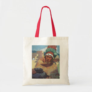 Taos Indian Holding a Water Jug by Blumenschein Tote Bag