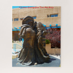 Taos New Mexico .Christmas Greetings Jigsaw Puzzle