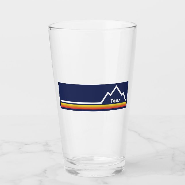 Taos, New Mexico Glass (Front)