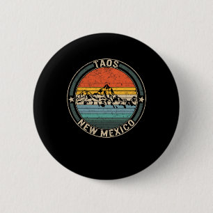 Taos New Mexico Skiing Taos Ski Valley Snowboardin 6 Cm Round Badge
