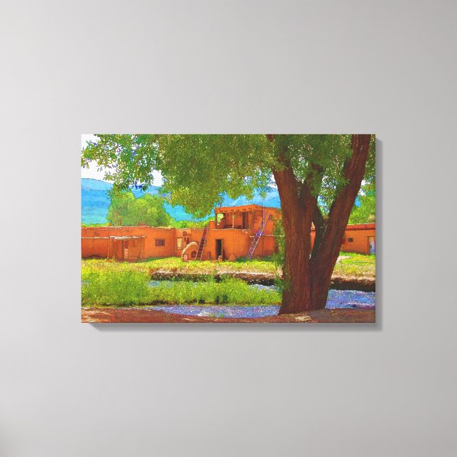 Taos Pueblo Canvas Print (Front)