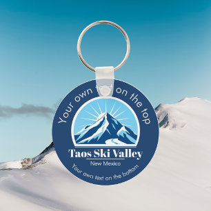 Taos Ski Valley New Mexico ski resort gift Key Ring