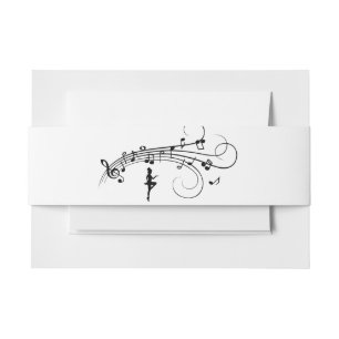 Tap Dance 3 Invitation Belly Band