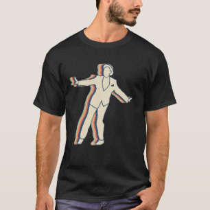 Tap Dance Dancing Swing Dancer Retro Line Art T-Shirt
