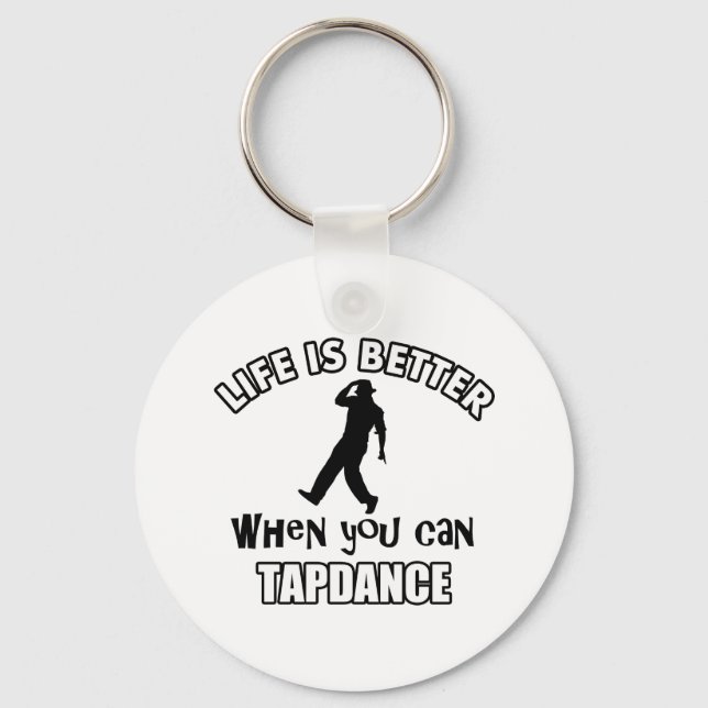 Tap dance designs key ring (Front)