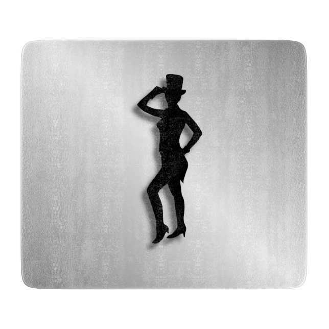 Tap Dance Glass Cutting Board (Front)