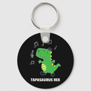 Tap Dance -tapasaurus Rex-dinosaur Recital Gift  Key Ring