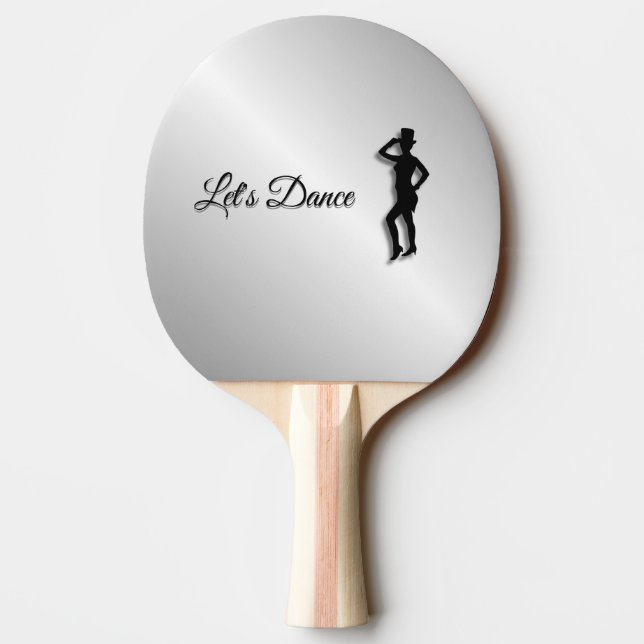 Tap Dancer Let's Dance Ping Pong Paddle (Back)