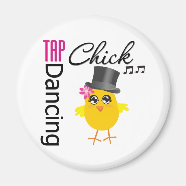 Tap Dancing Chick 2 Magnet (Front)